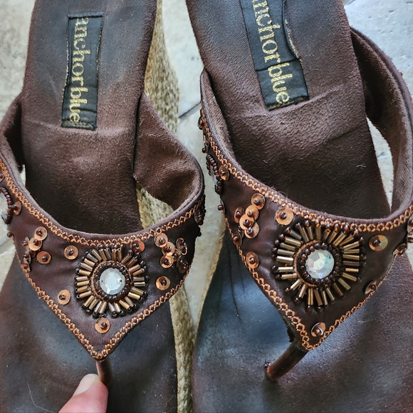 Anchor Blue brown sandals Size 7 - Picture 8 of 8